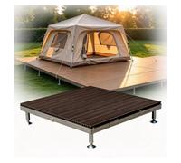 Plateforme de Terrasse WPC Surélevée Réglable, Revêtement Modulaire Étanche | Installation Sans Perçage, Composite Bois Écologique Sans Formaldéhyde, Nettoyage Eau Facile(Brown)