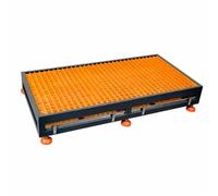 Plateforme de Travail CNC avec Pieds Réglables | Grille Antidérapante, 2400 Kilogrammes, Bac Acier Galvanisé, Cadre Renforcé(Style F 164x84x20cm)