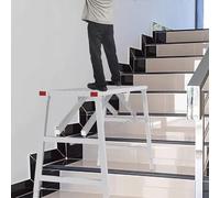 Plateforme de Travail Échafaudage D'escalier avec Pieds Réglables, Établi Antidérapant pour Travaux de Peinture, Plate-forme de Chantier Pliable, Échafaudages Portables(100x30cm(39 3/8"x11 3/4"))