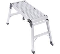 Plateforme de travail en aluminium, établi pliable, plateforme de travail avec une capacité de charge de 150 kg, échafaudage de sécurité, tabouret d'accès, escabeau d'intérieur pour la maison, le bure