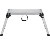 Plateforme de travail pliante, capacité de charge de 150 kg, escabeau en aluminium pour cloisons sèches, établi robuste avec pieds antidérapants, idéal pour laver des véhicules, nettoyer, peindre,Repr