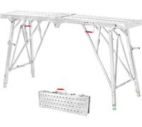 Plateforme de travail pliante - Échafaudage de travail pliable. Capacité de charge de 400 kg. Structure en acier réglable pour plafond et mur
