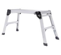 Plateforme de travail pliante - Marchepied d'aluminium - Capacité de charge : 150 kg - Antidérapant - Dimensions : 108 x 41 x 50 cm
