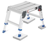 Plateforme de travail, réglable en hauteur de 32 à 42 cm, pliable, en aluminium