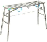 Plateforme de travail réglable en hauteur de 60 à 90 cm, plateforme de travail pliante, | Marchepied portable, plateforme pour escaliers, échafaudage, escabeau, marchepied, plateforme supportant jusqu
