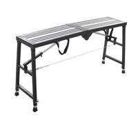 Plateforme de travail réglable, tabouret de cheval pliable galvanisé, échafaudage portable, pour décoration de la maison, articles de levage, peinture murale