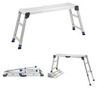 VEVOR Plateforme de Travail Pliable 1016x305 mm Hauteur Réglable 584-876 mm, Marchepied Alliage d'Aluminium, Charge Max. 226,8 kg, pour Peinture, Nettoyage, Maison, Usage Professionnel, Antidérapant