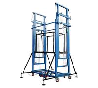 Plateforme d'échafaudage électrique pliable, solution de levage mobile pour la construction, la peinture et l'entretien du toit, robuste, installation facile, hauteur 4 m