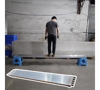 Plateforme d'échafaudage télescopique avec plan de travail antidérapant, design de sécurité verrouillable, accessoire d'échelle portable pour la construction sécurisée, la rénovation de la maison et