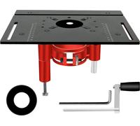 Plateforme élévatrice pour fraiseuse, système de levage manuel pour fraiseuses, plaque de base pour scies à table, noir