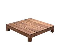 Plateforme Extérieure en Bois, Estrade Surélevée à Lattes Drainantes | Revêtement de Sol Extérieur avec Surface Antidérapante, pour Balcon Camping Marches de Porche(90x90x20cm/35.4x35.4x7.9in)