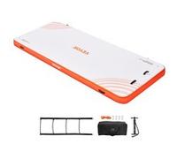 Plateforme Flottante Gonflable VEVOR Avec Échelle Amovible Tapis Antidérapant 4,57x1,82m Blanc et orange