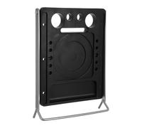 Plateforme Pliable pour Échelle, Antidérapante, 13, 78x10, 63 Pouces | Rangement à Outils, Usage Nettoyage et Rénovation, Noir, Plastique et Fer, pour Marchepied
