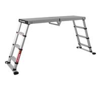 Plateforme télescopique de TELESTEPS I 3 hauteurs réglables 51 cm, 68 cm, 88 cm I Solid Line I Profilé antidérapant I Design sécurisé certifié I 61209-601