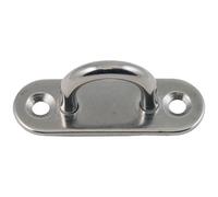 Platine à il - L : 60 mm - l : 20 mm - D17 mm - ép.6 mm - acier inoxydable