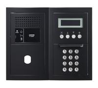 Platine audio modulaire, défilement, finition noir, avec emplacement Vigik 200469 - AIPHONE GTBAHSBMB
