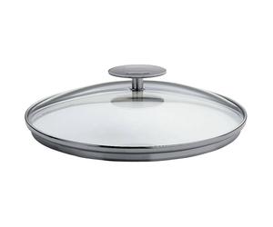 PLATINE Couvercle amovible verre cerclé Inox CRISTEL D 14 cm