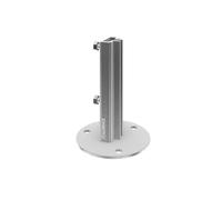 Platine de fixation pour piquet T 30x30mm, acier galvanisé [5 pièces]