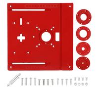 Platine d'insertion pour table de scie, en aluminium, 245 x 240 mm, 2 en 1