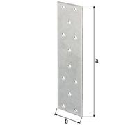 Plaque perforée 200x60x2 sdmverz.EN 14545:29-2 GAH