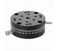 Platine Rotative Manuelle À 360°, Boutons De Réglage De Haute Précision | Platine Coulissante Manuelle Sur Axe R,For Alignement Optique,Atelier,Outil D'observation En Gros Plan,REG25/40/60(REG60)
