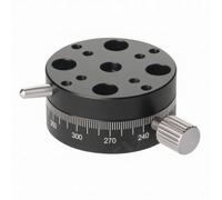 Platine Rotative Manuelle À 360°, Boutons De Réglage De Haute Précision | Platine Coulissante Manuelle Sur Axe R,For Alignement Optique,Atelier,Outil D'observation En Gros Plan,REG25/40/60(REG25)