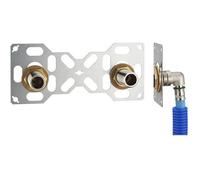 Platine sortie de Cloison double PER à Sertir Ø16 pour douche / baignoire FIXSYSTEM