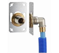 Platine sortie de Cloison simple PER à Glissement Ø12 pour machine à laver FIXSYSTEM
