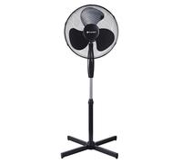 Platinet PSF1616B Ventilateur sur pied haute puissance 40 W avec 3 niveaux de vitesse / fonction Swing Noir