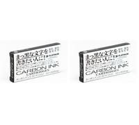 PLATINUM Cartouches d'encre Carbone - Noir (Lot de 2)