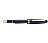 PLATINUM PNB15000-51F #3776 Century Gold Trim Chartres Blue Stylo plume japonais F/bleu, 0,28-0,34 mm, fait à la main, plume en or 14 carats, avec boîte cadeau, stylo plume, stylo plume
