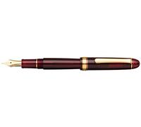 PLATINUM Stylo plume japonais #3776 Century Gold Trim Bourgogne F/Rouge 0,28-0,34 mm Fabriqué à la main/Plume en or 14 carats avec coffret cadeau/stylo plume