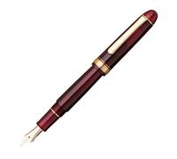 PLATINUM Stylo plume japonais #3776 Century Gold Trim Bourgogne UEF/Rouge / 0,18-0,24 mm/Plume en or 14 carats/Avec coffret cadeau/stylo plume