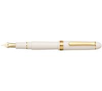 PLATINUM Stylo plume japonais #3776 Century Gold Trim Chenonceau Blanc B/Blanc / 0,44-0,54 mm/Fait à la main/plume en or 14 carts/avec boîte cadeau/stylo-plume PNB15000-2B