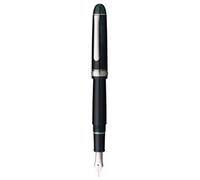 PLATINUM Stylo plume japonais #3776 Century Rhodium Laurel Green EF/vert / 0,24-0,28 mm/Fabriqué à la main/Plume en or 14 carats/Boîte cadeau/Stylo plume, PNB18000CR-41EF