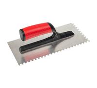 Platoir à colle en inox - 28x12 cm - monture polyamide - dents carrées 6x6 mm TALIAPLAST