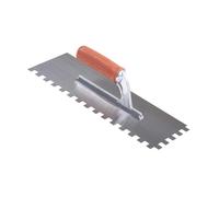 Platoir Denté 36x13cm Acier Poignée Caoutchouc 12x12 - RAIMONDI - 11334