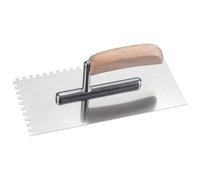 Platoir dentelé inox, 270 x 130 mm, denture 8x8 mm