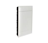 Plâtre - tableau de bord 54 (3x18) module + rail avec grande porte blanche