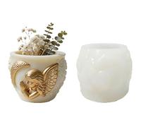Plâtres Bétons Pots de fleurs Moule en silicone Porte-stylo Moule Bougie Tasse Moule en résine époxy pour bricolage Ornement Décorations pour la maison Bougeoirs Moules pour moulage de Supports Moules