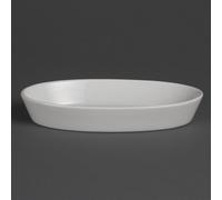Plats à four ovales Olympia Whiteware 19,5 x 11 cm (6 pièces)