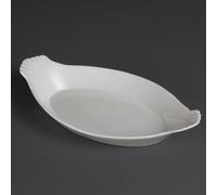 Plats à gratin ovales Olympia Whiteware, blancs, 32 x 17,7 cm (6 pièces)