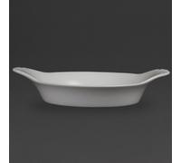 Plats à gratin ronds Olympia Whiteware, blancs, 22 cm (6 pièces)