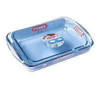Pyrex Set de 2 plats de cuisson Essentials en verre borosilicaté 35x23 et 40x27 cm