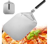 Plats à pizza pliables en acier inoxydable, grands modèles pour plaques de cuisson, plats à pizza avec rouleau à pizza