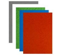 Plats de couverture, grain cuir, A4, rouge
