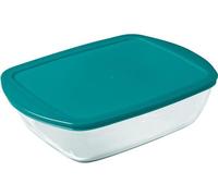 Plats de Cuisson en Verre avec Couvercle PYREX Cook & Store, Rectangulaire, Lot de 3, 0.4L 1.1L 2.5L