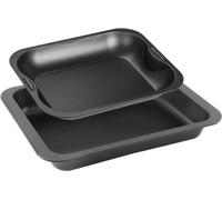 Plats de Cuisson Four Rectangulaires Zenker Special Cooking, Ensemble 2 Pièces, 37x27 cm et 28x23 cm, Tôle d'Acier Antiadhérent ILAG