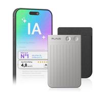 Plaud Note Enregistreur vocal IA - Transcription et résumé IA, 112 langues - Réunions et appels - 64 Go - Argent, étui noir