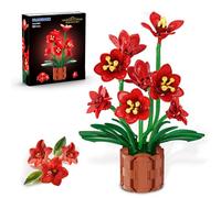 PLAXSOON Jeu de Construction de Fleurs, Fête des Mères Bloc de Construction de Collection Botanique, Kit de Plantes pour la Décoration de la Maison, Bouquet de Fleurs Bonsai Cadeau pour Elle Adultes